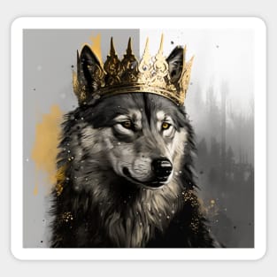 The Wolf King Sticker